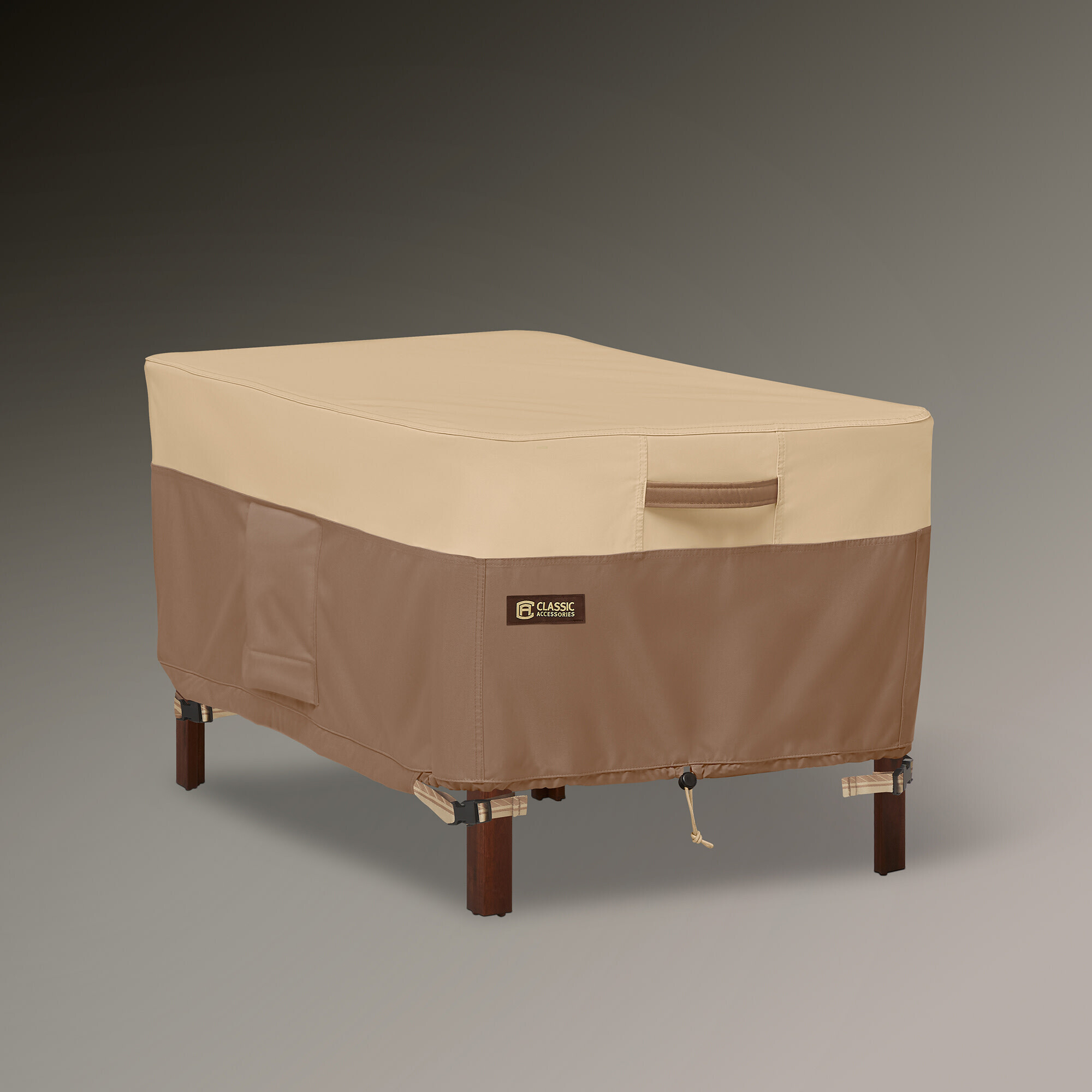 Classic Accessories Veranda's Best Waterproof Patio Coffee Table Cover — 48in. x 25in. x 18in., Heavy-Duty Fabric, Model# 56-443-011501-EX